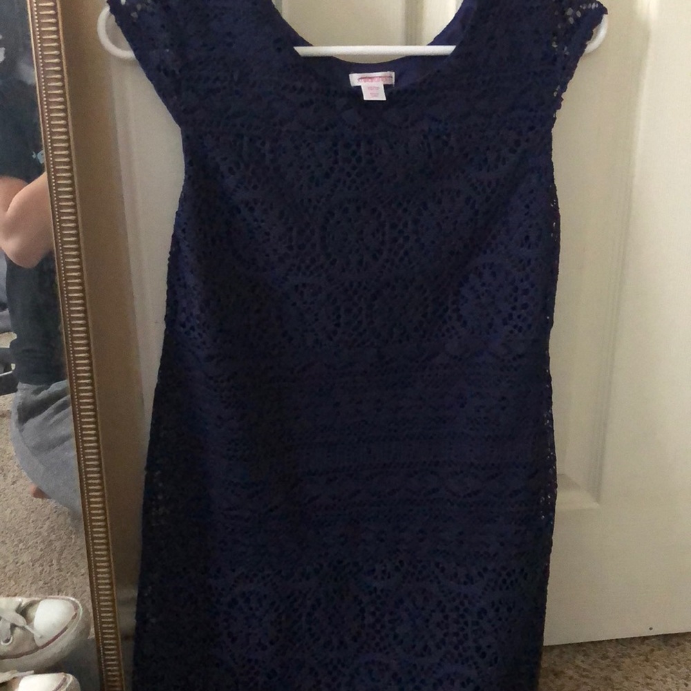 XS navy fitted dress from target. - Picture 3 of 3